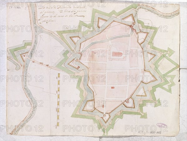 PLANO VILLA DE DIXMUDA-1671
SIMANCAS, ARCHIVO
VALLADOLID