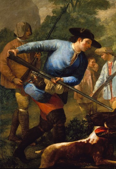 Goya, La Chasse au sanglier (détail)