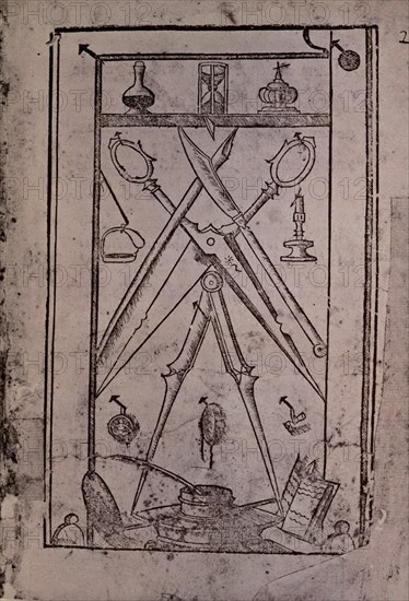 CARPI UGO DA 1480-1520
THESAURO DI SCRITORI-UTILES DE ESCRIBIR
MADRID, BIBLIOTECA NACIONAL RAROS
MADRID
