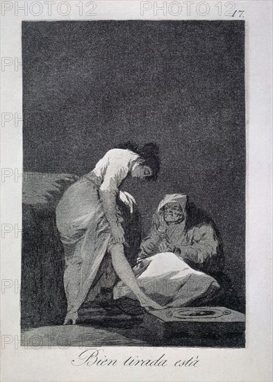 Goya, Capricho no. 17: It Is Nicely Stretched