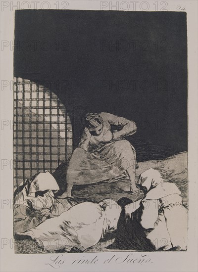Goya, Capricho no. 34: Sleep Overcomes Them