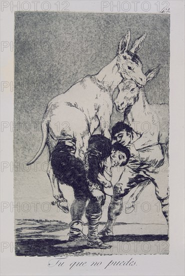 Goya, Caprice 42: Toi qui ne peux pas