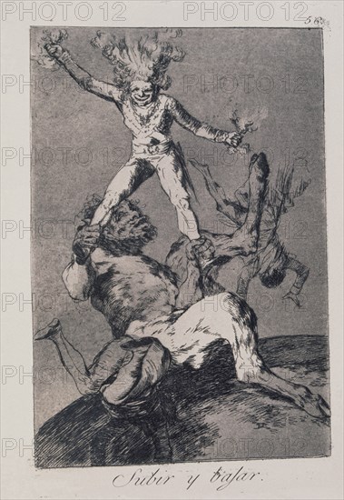 Goya, Capricho no. 56: To Rise and to Fall