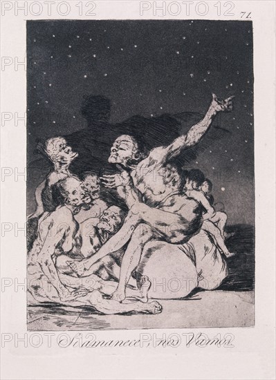 Goya, Capricho no. 71: When Day Breaks We Will Be Off