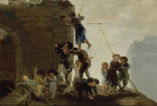 Goya, Enfants à la recherche des nids