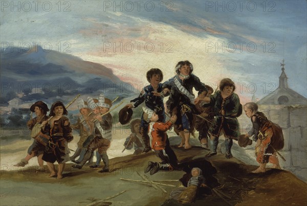 Goya, Jeux d'enfants- Soldats français