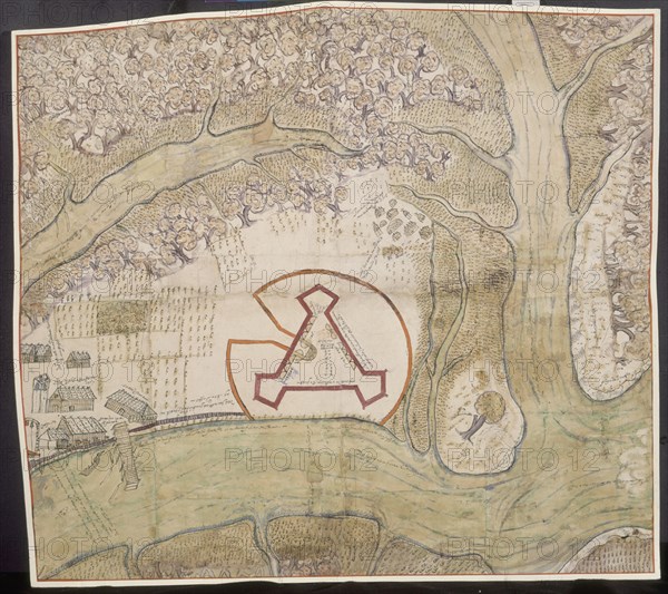 MAPA-PUEBLO Y FUERTE DE S AGUSTIN-FLORIDA-1595-
SEVILLA, ARCHIVO INDIAS
SEVILLA
This image is not downloadable. Contact us for the high res.