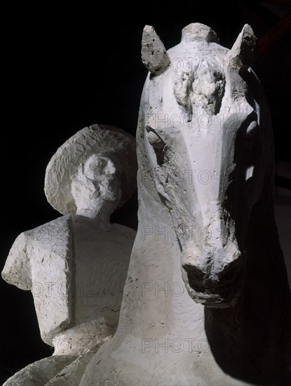 BLANCO VENANCIO
ESCULTURA-HOMBRE A CABALLO-DETALLE
MADRID, COLECCION PARTICULAR
MADRID