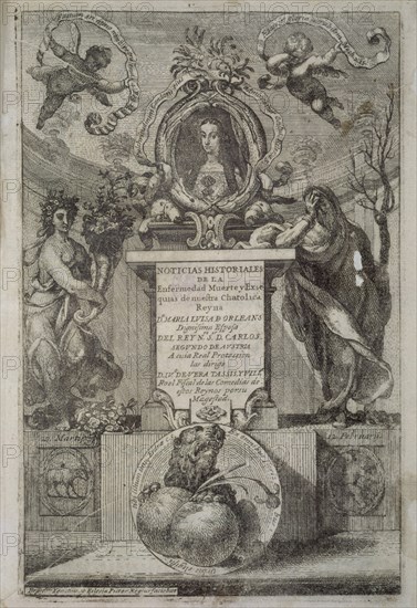 TASSIS VILLAROE
NOTICIAS HISTORICAS-MUERTE MARIA LUISA ORLEANS
MADRID, BIBLIOTECA NACIONAL RAROS
MADRID
This image is not downloadable. Contact us for the high res.