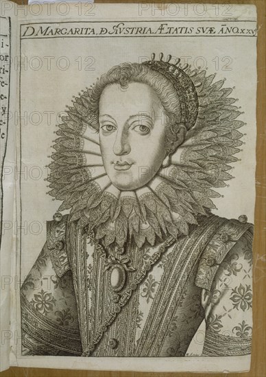 DOÑA MARGARITA DE AUSTRIA-REINA DE ESPANA MUJER DE FELIPE III
MADRID, BIBLIOTECA NACIONAL B ARTES
MADRID