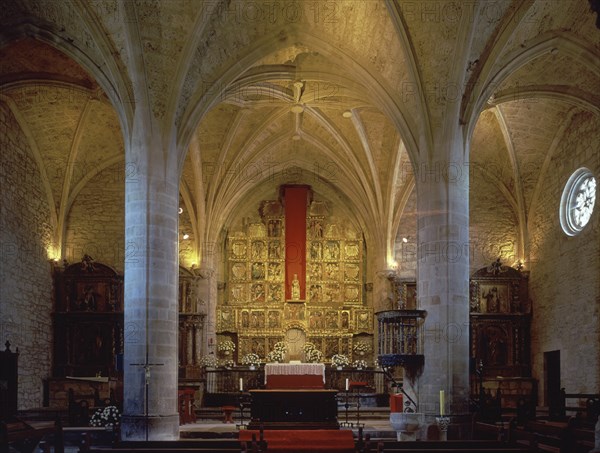 GENERAL DEL INTERIOR - NAVES Y CABECERA GOTICOS
GALDACANO, IGLESIA DE SANTA MARIA
VIZCAYA