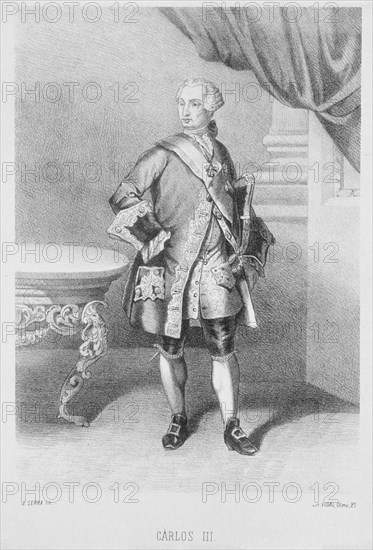 H ESPAÑA-CARLOS III REY NAPOLES-ESPAÑA-HIJO FELIPE V
MADRID, BIBLIOTECA NACIONAL B ARTES
MADRID