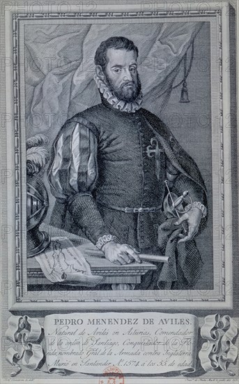 PEDRO MENENDEZ DE AVILES-1574-GENERAL DE LA ARMADA(1519/74)
MADRID, BIBLIOTECA NACIONAL B ARTES
MADRID
This image is not downloadable. Contact us for the high res.