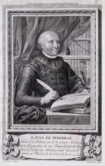 CARNICERO ANTONIO 1748/1814
JUAN DE FERRERAS-1735-ACADEMICO DE LENGUA-OBISPO-ESCRITOR- GRABADO POR J BARCELON- SIGLO XVIII
MADRID, BIBLIOTECA NACIONAL B ARTES
MADRID