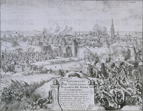 HOOGE R DE
GRABADO-EXPUGNACION DE VALENCIANAS-GOBERNADORA MARGARITA DE PARMA
MADRID, BIBLIOTECA NACIONAL B ARTES
MADRID
This image is not downloadable. Contact us for the high res.