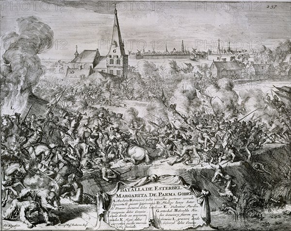 BATALLA DE ESTERBEL SIENDO GOBERNADORA MARGARITA PARMA
MADRID, BIBLIOTECA NACIONAL B ARTES
MADRID
This image is not downloadable. Contact us for the high res.