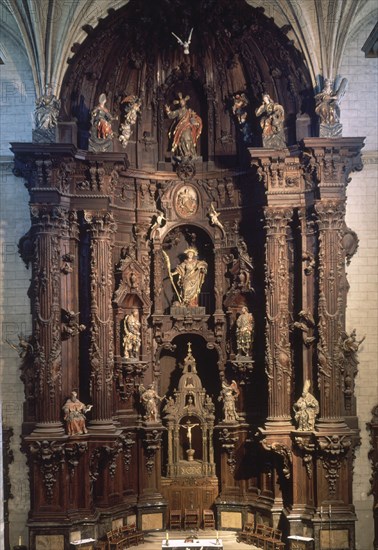 RETABLO MAYOR BARROCO
VERGARA, IGLESIA DE SANTA MARIA OXIRON
GUIPUZCOA