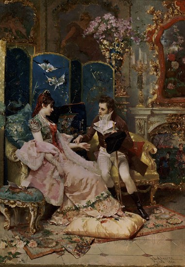ALVAREZ CATALA LUIS 1836/1901
GALANTEO
MADRID, GALERIA SAMMER
MADRID
This image is not downloadable. Contact us for the high res.