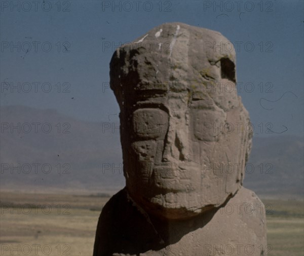 MONOLITO ANTROPOMORFO
TIHUANACO, EXTERIOR
BOLIVIA
This image is not downloadable. Contact us for the high res.
