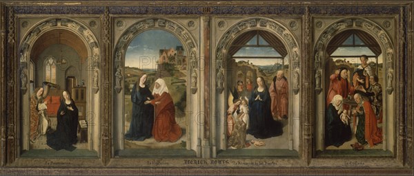 BOUTS DIRK 1415/75
TRIPTICO-ANUNCIACION-VISITACION-ADORACION-S XV
MADRID, MUSEO DEL PRADO-PINTURA
MADRID
This image is not downloadable. Contact us for the high res.