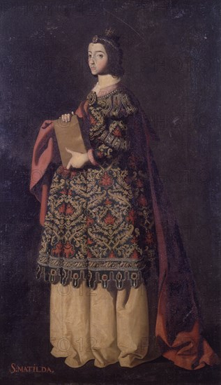 Zurbarán (atelier de), Sainte Mathilde