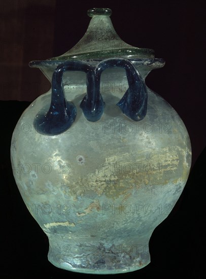 URNA CINERARIA (VIDRIO ROMANO)
CADIZ, MUSEO ARQUEOLOGICO Y BB ARTES
CADIZ
This image is not downloadable. Contact us for the high res.