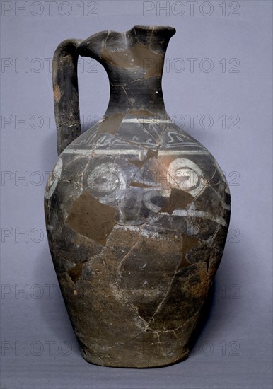 JARRO CALIFAL BIZCOCHEADO Y PINTADO CON TRAZOS EN BLANCO-S X
PROVINCIA, MEDINA AZAHARA-MUSEO
CORDOBA