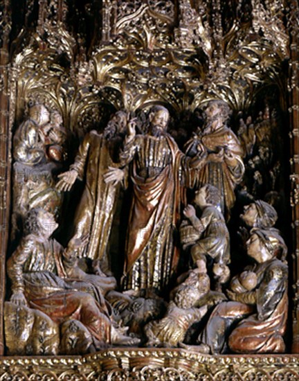 FERNANDEZ ALEMAN JORGE
RETABLO MAYOR-S XVI-MILAGRO DE PANES Y PECES
SEVILLA, CATEDRAL
SEVILLA
This image is not downloadable. Contact us for the high res.