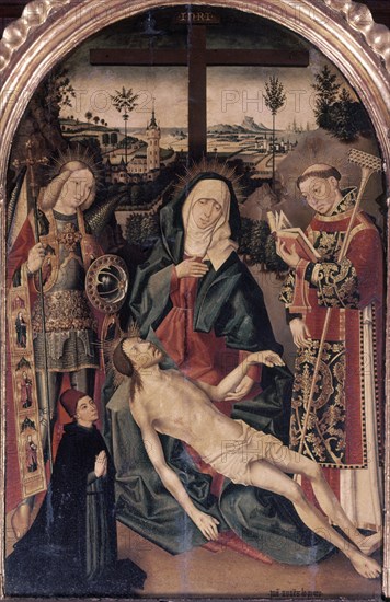 NUÑEZ JUAN DE
PIEDAD CON S VICENTE-S MIGUEL Y UN DONANTE- S XVI -(EN LA SACRISTIA MAYOR)
SEVILLA, CATEDRAL
SEVILLA