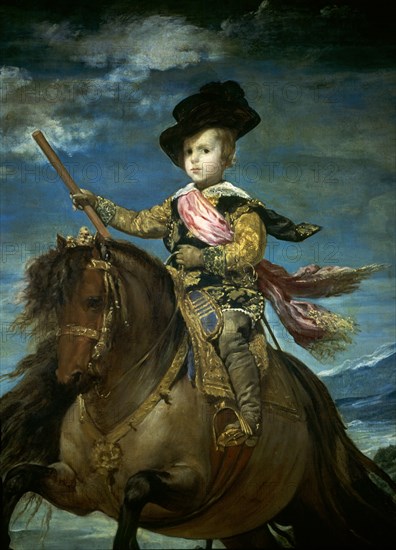 Velázquez, Equestrian Portrait of Prince Balthasar Charles (detail)