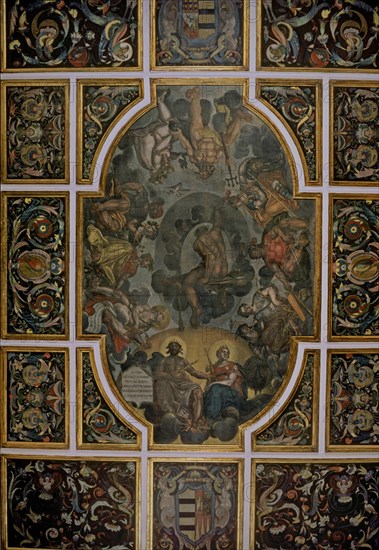 PACHECO FRANCISCO 1564/1644
SALON-PINTURAS DEL TECHO "APOTEOSIS DE HERCULES"-DIOSES DE LA MITOLOGIA
SEVILLA, PALACIO PILATOS
SEVILLA