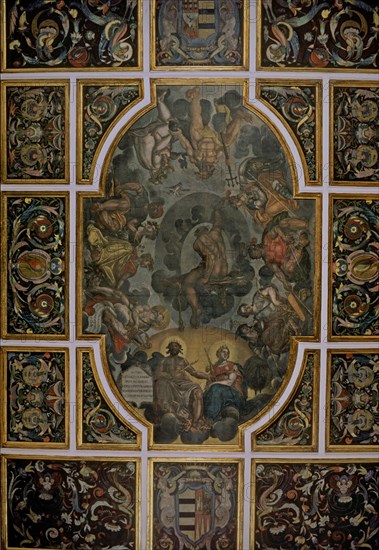 PACHECO FRANCISCO 1564/1644
SALON-PINTURAS DEL TECHO "APOTEOSIS DE HERCULES"-DIOSES DE LA MITOLOGIA
SEVILLA, PALACIO PILATOS
SEVILLA

This image is not downloadable. Contact us for the high res.