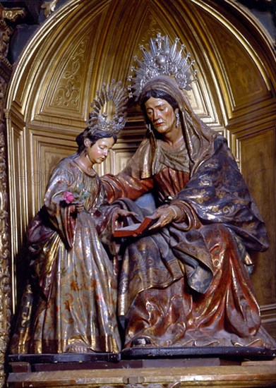 MONTES DE OCA
STA ANA Y LA VIRGEN NIÑA-SIGLO XVII
SEVILLA, IGLESIA DEL SALVADOR
SEVILLA
