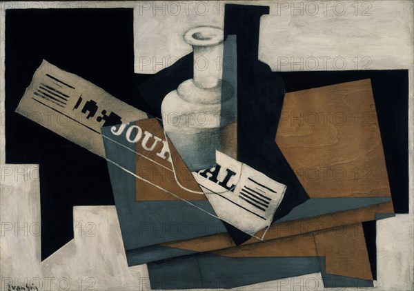GRIS JUAN 1887/1927
GARRAFA Y PERIODICO 1916.OLEO Y LAPIZ/TABLA
NORTON G-FLORIDA, EXTERIOR
EEUU
