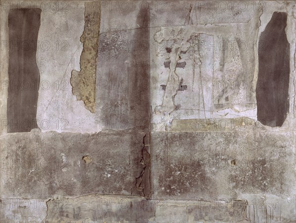 TAPIES ANTONI 1923-
SUPERPOSICION DE MATERIA GRIS - 1962