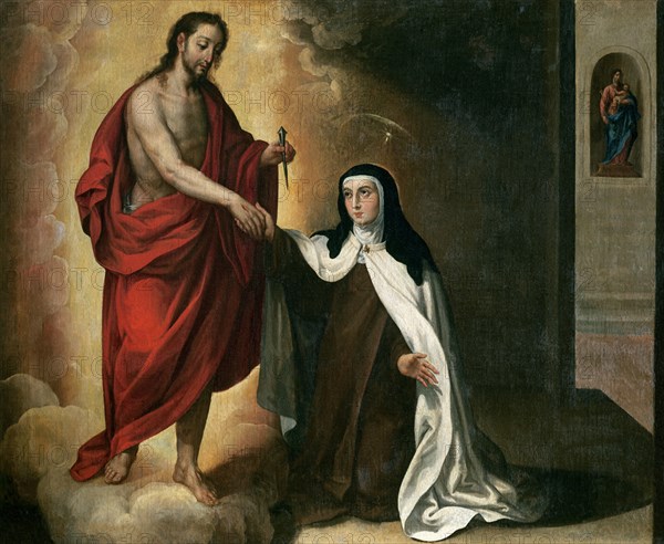 CHAVARITO DOMINGO
VISION DE STA TERESA - PINTURA BARROCA - S XVIII
GRANADA, MUSEO BELLAS ARTES
GRANADA