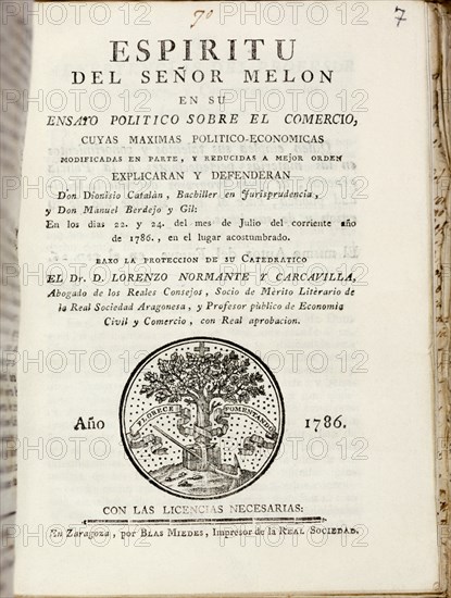 NORMANTE LORENZO
ESPIRITU DEL SEÑOR MELON-PORTADA 1786
MADRID, BIBLIOTECA NACIONAL PISOS
MADRID
