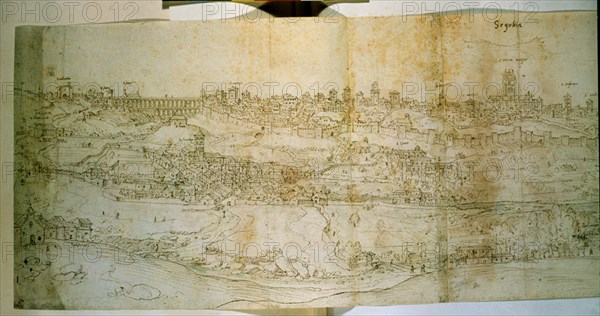 WYNGAERDE ANTON VAN DEN ?/1571
SEGOVIA-S XVI-284X1001MM-DIBUJO SEPIA
OXFORD, ASHMOLEAN MUSEUM
INGLATERRA