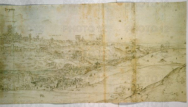 WYNGAERDE ANTON VAN DEN ?/1571
SEGOVIA-S XVI-284X1001MM-DIBUJO SEPIA
OXFORD, ASHMOLEAN MUSEUM
INGLATERRA