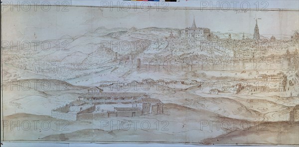 WYNGAERDE ANTON VAN DEN ?/1571
TOLEDO - DIBUJO 420x1075 - 1563 - PLUMA SEPIA
VIENA, BIBLIOTECA NACIONAL
AUSTRIA