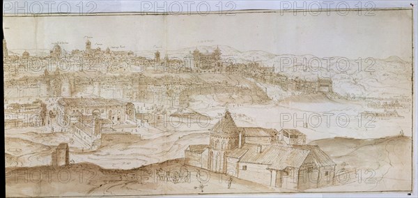 WYNGAERDE ANTON VAN DEN ?/1571
TOLEDO - DIBUJO 420x1075 - 1563 - PLUMA SEPIA
VIENA, BIBLIOTECA NACIONAL
AUSTRIA