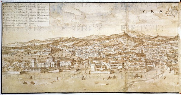 WYNGAERDE ANTON VAN DEN ?/1571
GRANADA-1567-DIBUJO-AGUADA-SEPIA-420x1572mm-URBANISMO RENACENTISTA
VIENA, BIBLIOTECA NACIONAL
AUSTRIA