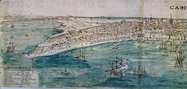 WYNGAERDE ANTON VAN DEN ?/1571
CADIZ-1567-DIBUJO-AGUADA-SEPIA-271X1065MM
VIENA, BIBLIOTECA NACIONAL
AUSTRIA