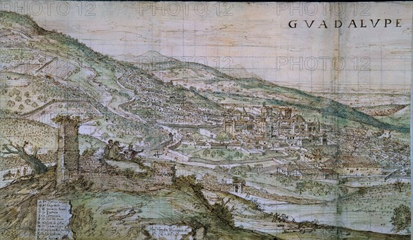 WYNGAERDE ANTON VAN DEN ?/1571
GUADALUPE-DIBUJO-SEPIA-1567-420X1115MM-
VIENA, BIBLIOTECA NACIONAL
AUSTRIA