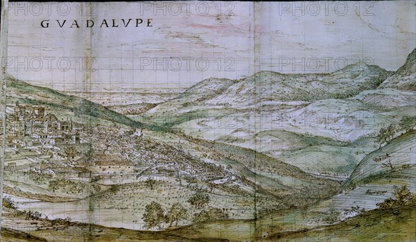 WYNGAERDE ANTON VAN DEN ?/1571
GUADALUPE-DIBUJO-SEPIA-1567-420X1115MM-
VIENA, BIBLIOTECA NACIONAL
AUSTRIA