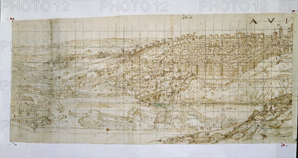 WYNGAERDE ANTON VAN DEN ?/1571
AVILA-1570-DIBUJO-SEPIA-314X1152MM-
VIENA, BIBLIOTECA NACIONAL
AUSTRIA