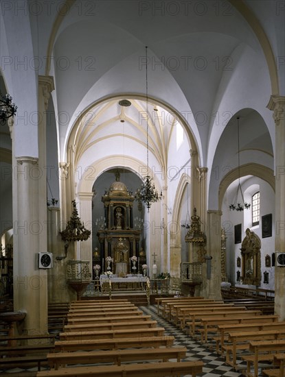 INTERIOR HACIA LA CABECERA
BAENA, IGLESIA DE SAN BARTOLOME
CORDOBA
This image is not downloadable. Contact us for the high res.