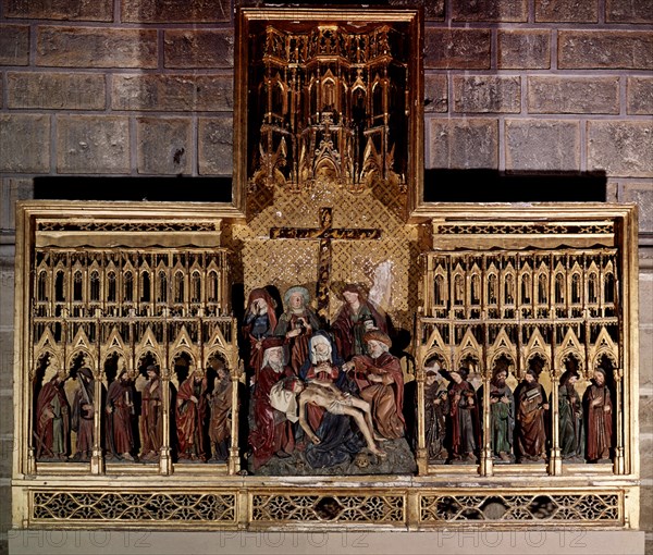 RETABLO DE LAS NAVAS-FLAMENCO S XV-ALTORELIEVE-RECUERDO DE LA BATALLA DE LAS NAVAS DE TOLOSA
PAMPLONA, CATEDRAL
NAVARRA