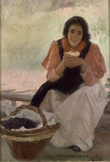 PLA CECILIO 1860-1934
CHICA COMIENDO PAN-OLEO SOBRE LIENZO-49X70 CMS
MADRID, SENADO-PINTURA
MADRID