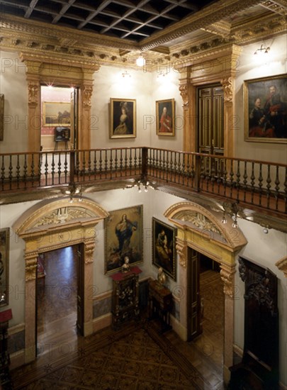 INTERIOR-EL HALL DESDE EL PRIMER PISO
MADRID, MUSEO LAZARO GALDIANO-INTERIOR
MADRID
